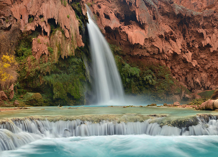 Havasu Falls Turquoise Waters Photograph by Dean Hueber - Fine Art America