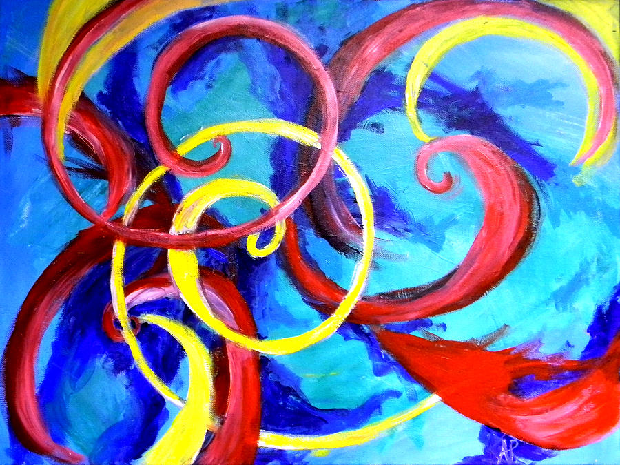 Abstract Painting - Havin Fun by Art by Kar