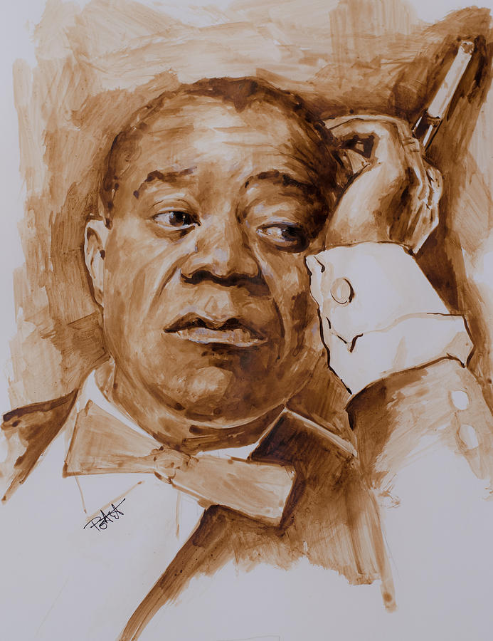Louis Armstrong Painting - Having a break by Laur Iduc