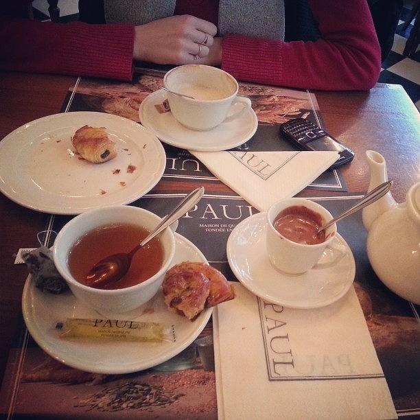 Tea Photograph - Having A Cup Of Tea At #paul Maison De by Cristina Parus