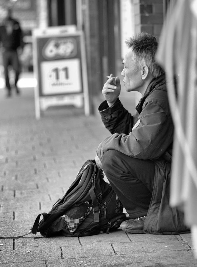 Having a smoke Photograph by Douglas Pike