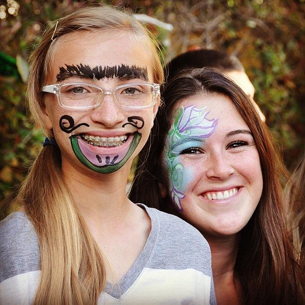 Unibrow Photograph - Having Face Paint At My Grad Party Was by B C