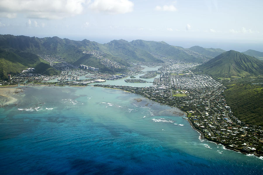 Hawaii Kai Aerial Photograph by Saya Studios