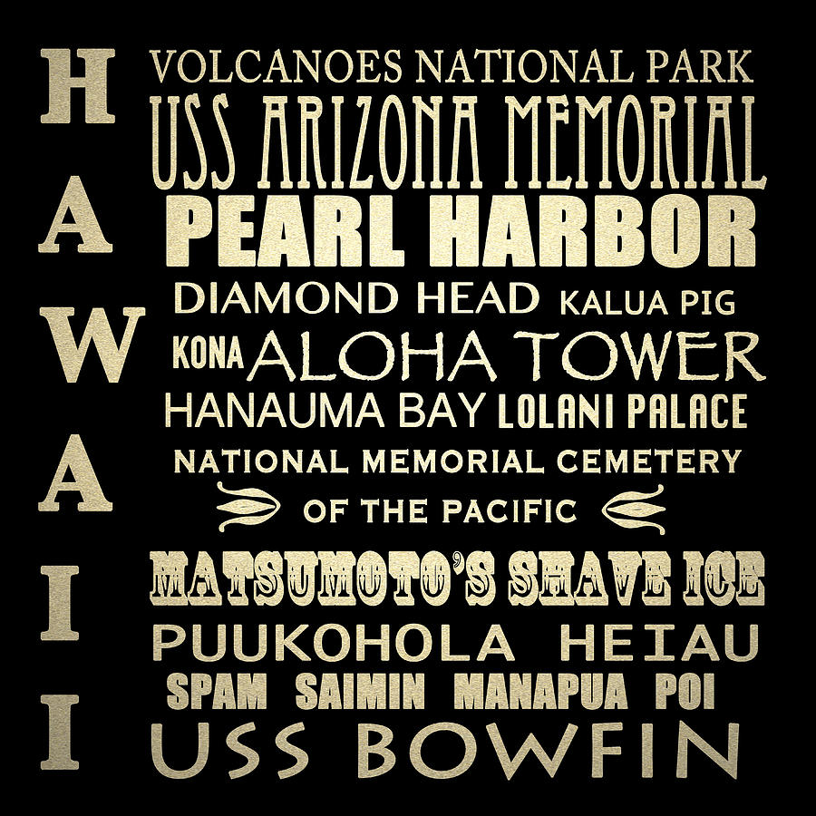 Hawaii Famous Landmarks #1 Digital Art by Patricia Lintner
