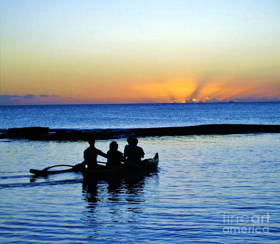 Hawaii Rowing Photograph by Marsha Heiken