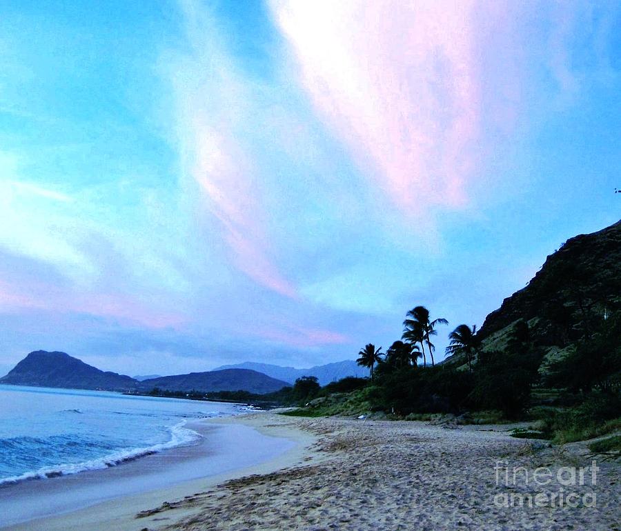 Mountain Photograph - Hawaii Shoreline by Marsha Heiken