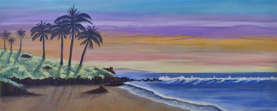 Hawaii Sunrise Colours Painting by Tanya Allason | Pixels