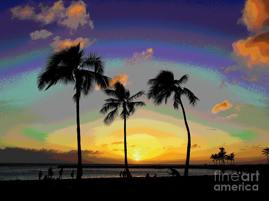 Hawaii Sunset Photograph by Larry Oskin