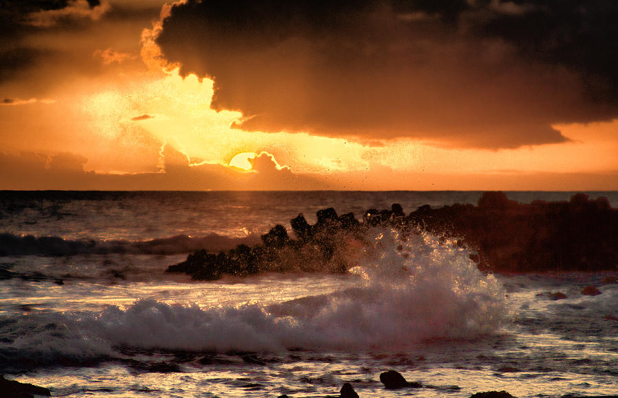 Hawaii Sunset V2 Photograph by Douglas Barnard