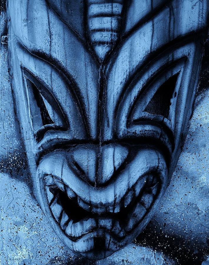 Hawaiian Blue Mask Photograph