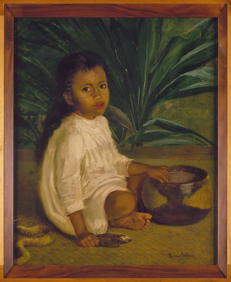 Hawaiian Child, 1901 Painting by Theodore Wores