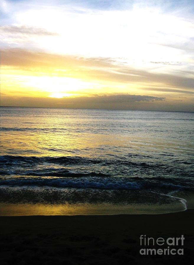 Hawaiian Golden Sunset Photograph by Marsha Heiken