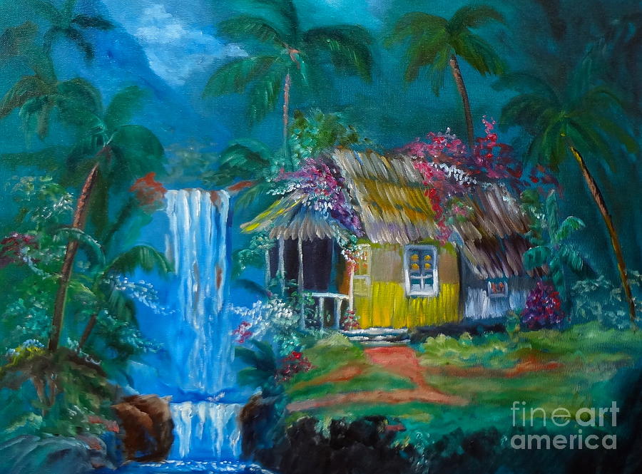 Hawaiian Homestead 1 Painting by Jenny Lee