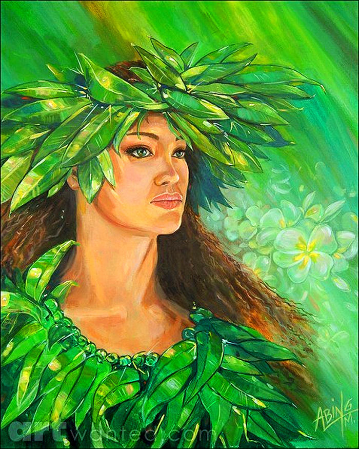 Hula Girl Painting