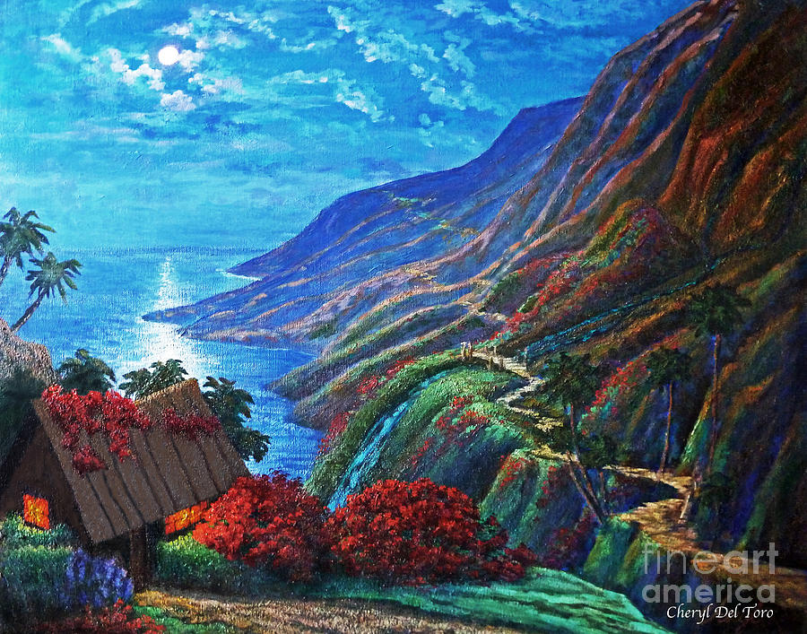 Hawaiian Nights Painting by Cheryl Del Toro