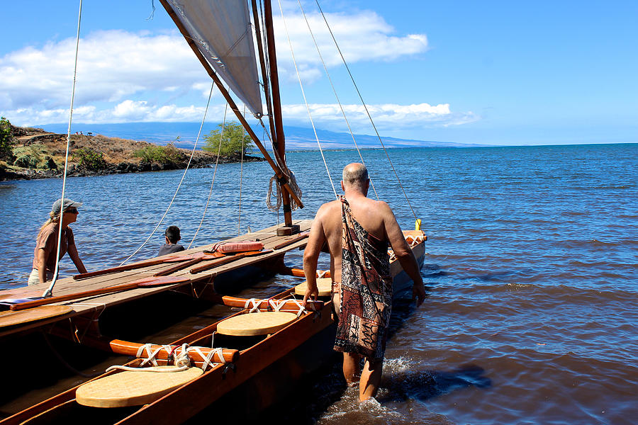 Hawaiian Outrigger Canoe Photograph by Venetia Featherstone-Witty