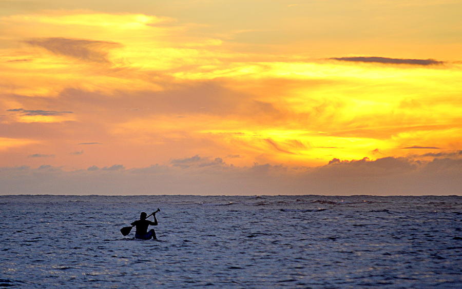 Hawaiian Sunset Photograph by AJ  Schibig