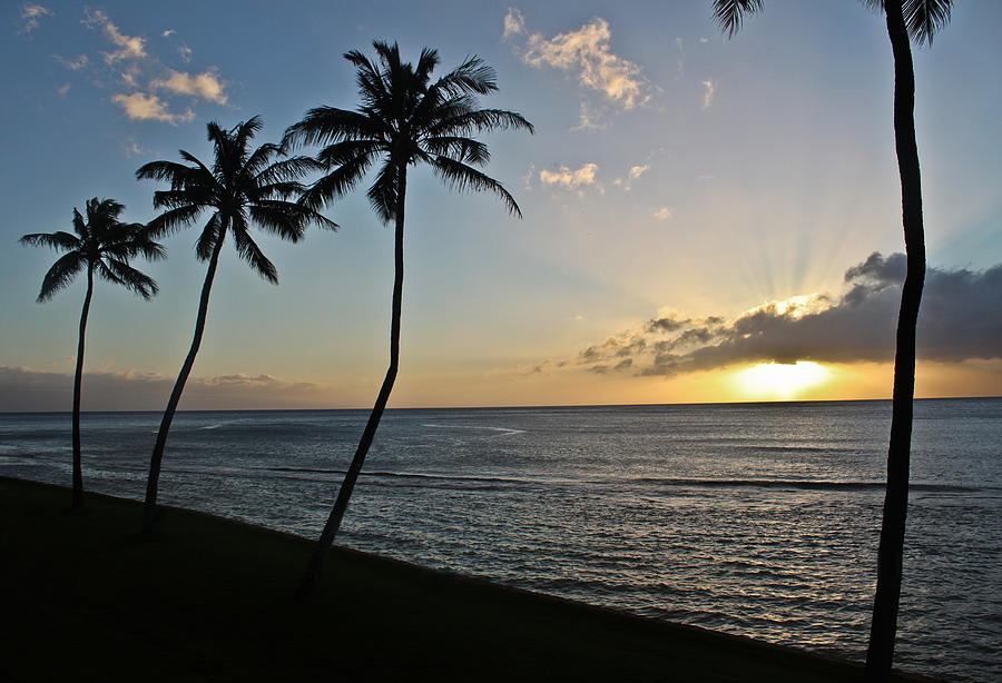 Sunset Photograph - Hawaiian Sunset by Joann Copeland-Paul