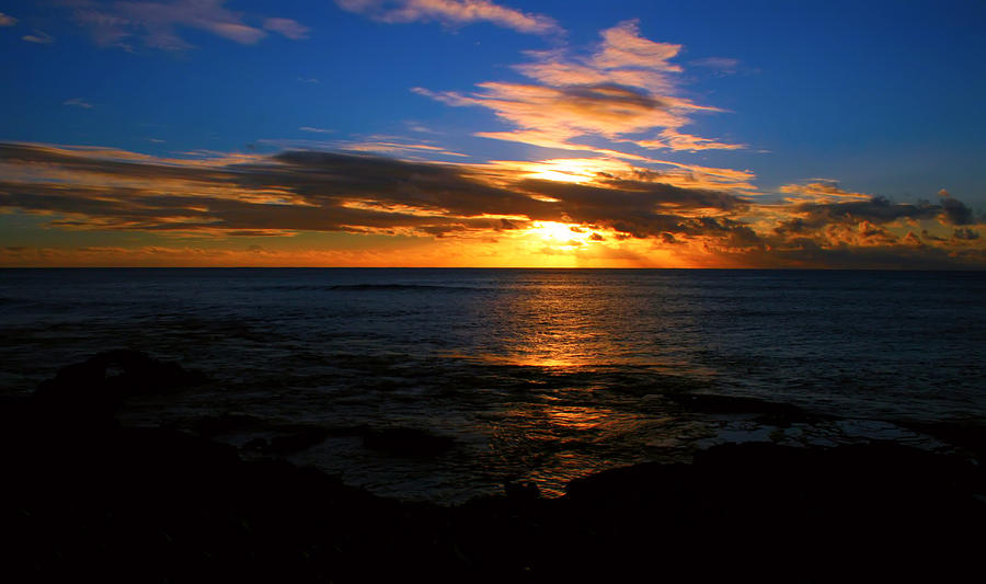 Hawaiian Sunset Photograph by Kara  Stewart