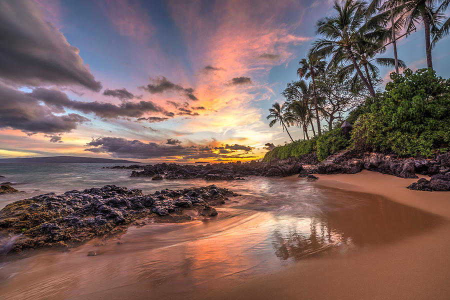 Sunset Photograph - Hawaiian Sunset Wonder by Pierre Leclerc Photography