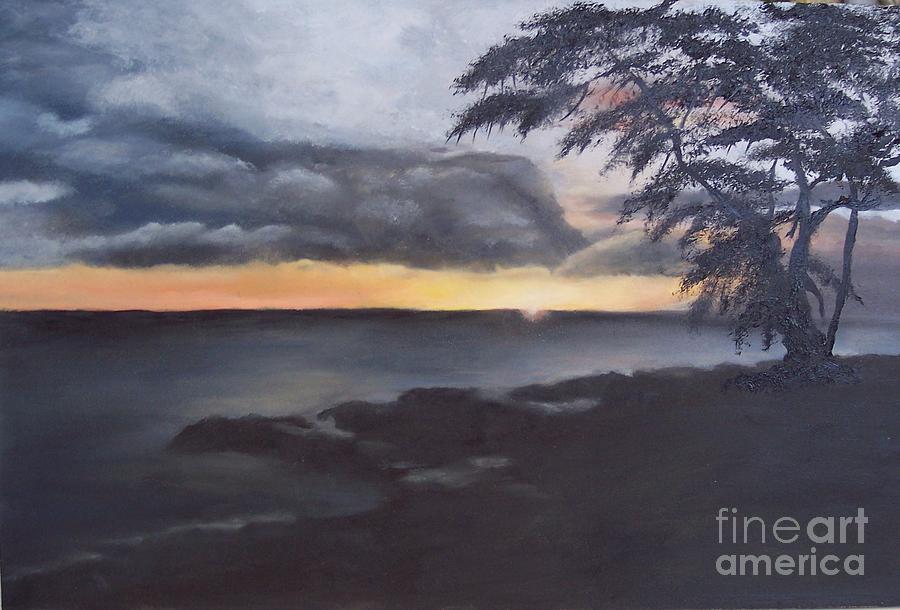 Sunset Painting - Hawiian Sunset by Lucia Grilletto