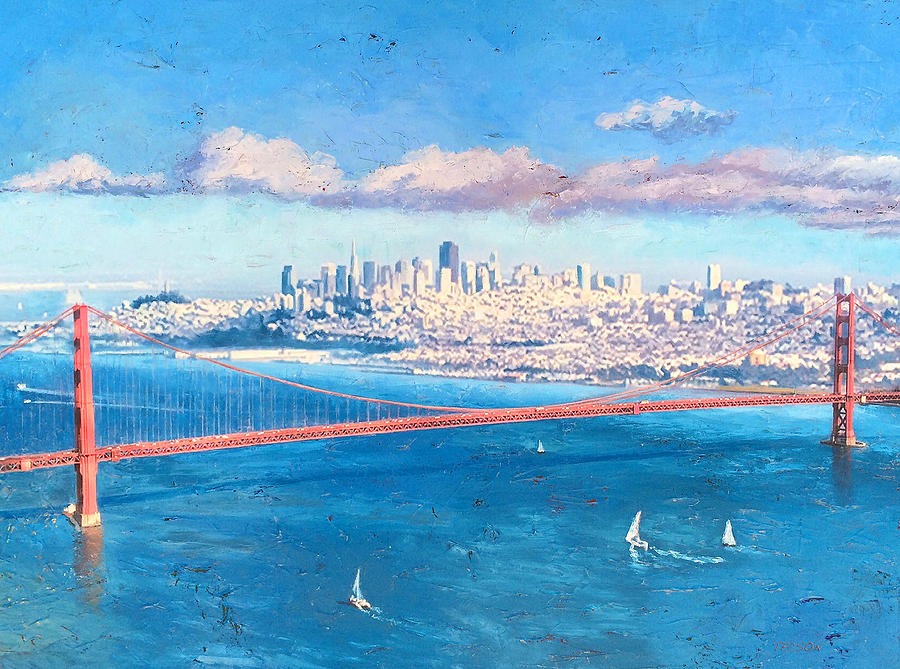 San Francisco Painting - Hawk Hill by Gina Tecson