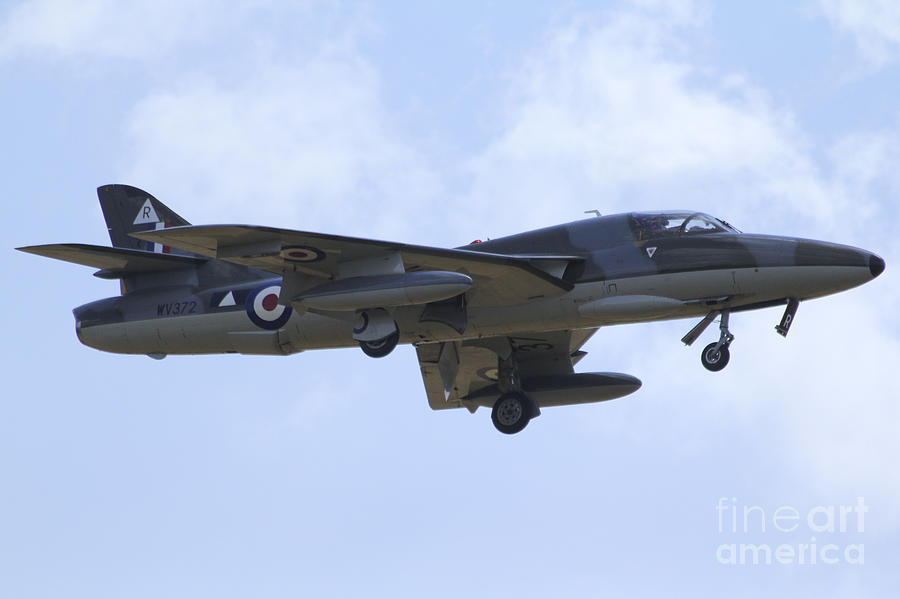 Jet Photograph - Hawker Hunter by Airpower Art
