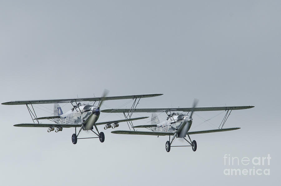 Airplane Photograph - Hawkers by Simon Pocklington