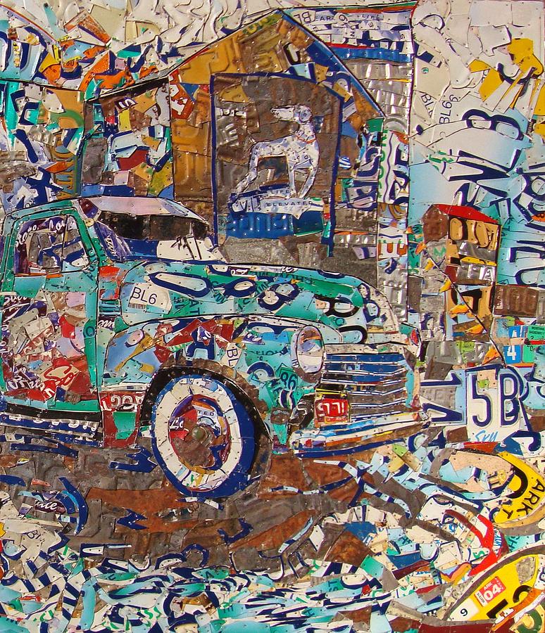 Truck Mixed Media - Hawkins Mill Truck Route 66 Springfield by Phil Jackson
