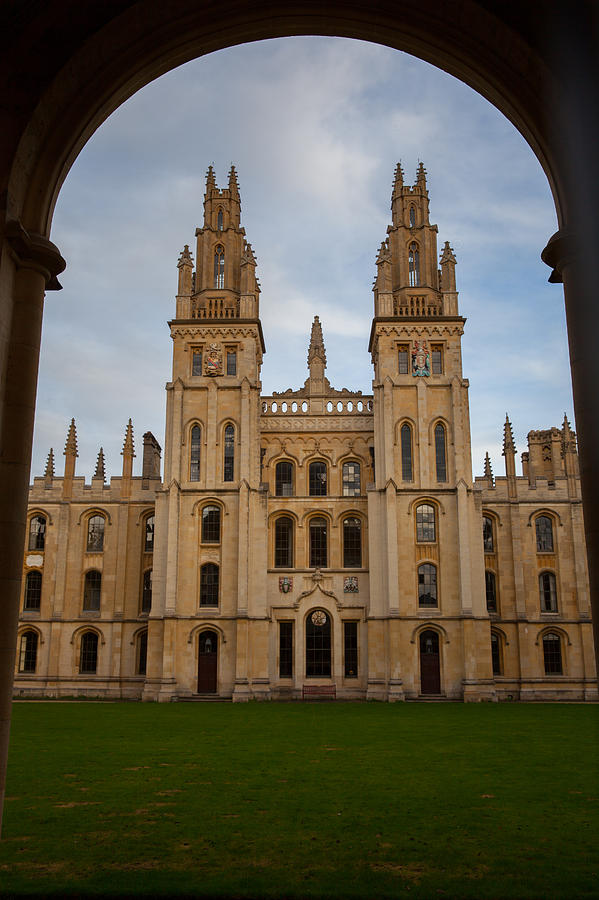 Hawksmoor Tower in Oxford England Photograph by Michael Graham - Fine ...