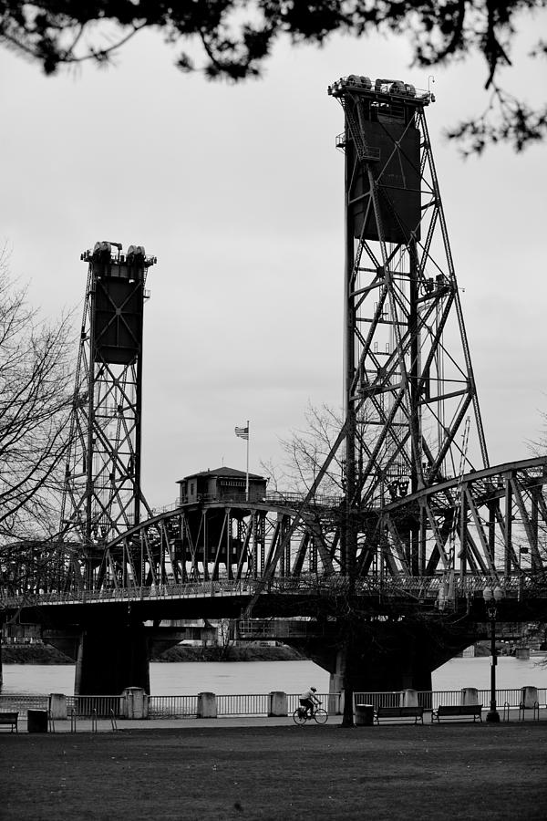 Portland Photograph - Hawthorne Bridge 1 by Niels Nielsen