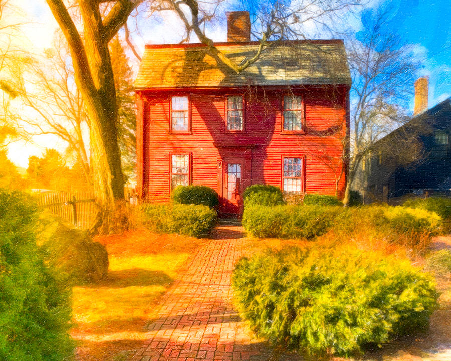 Hawthornes Birthplace in Salem Photograph by Mark E Tisdale