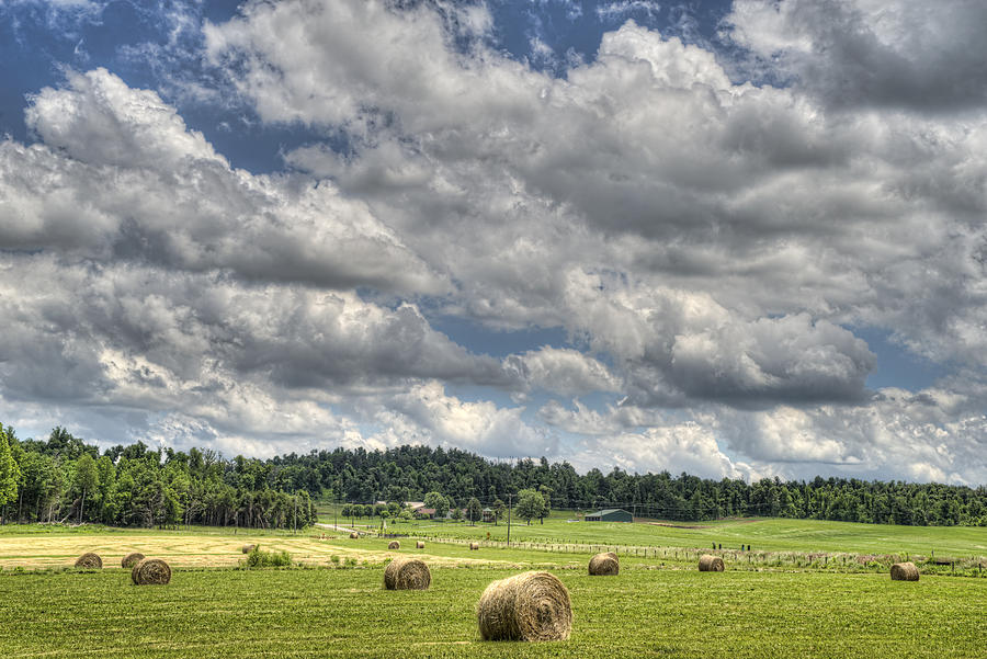 Landscape Photograph - Hay Field by Jim Pearson