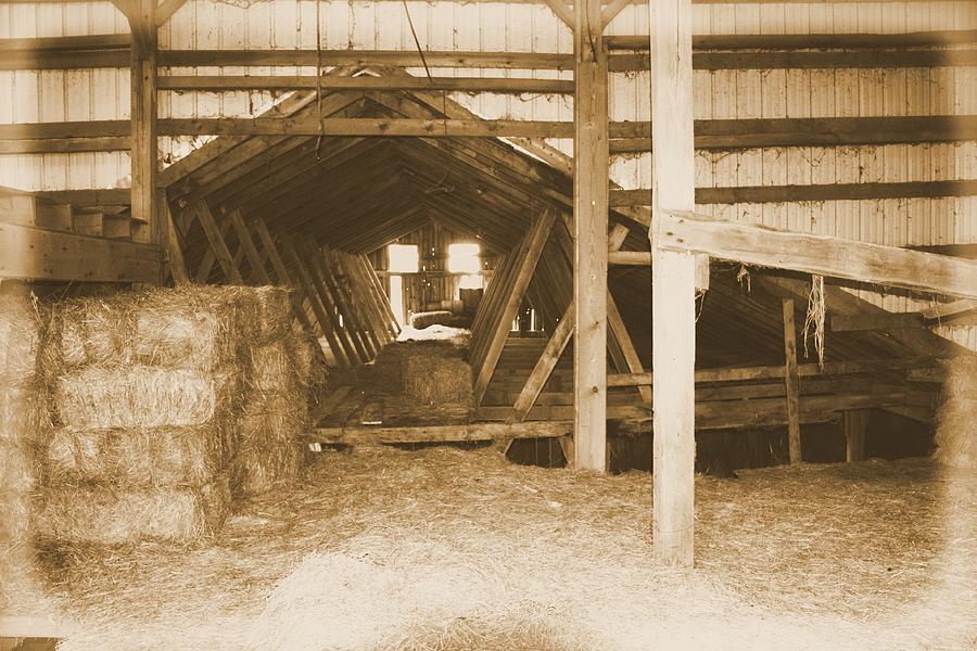 Hay in the Barn Photograph by Jeffrey Burns - Fine Art America