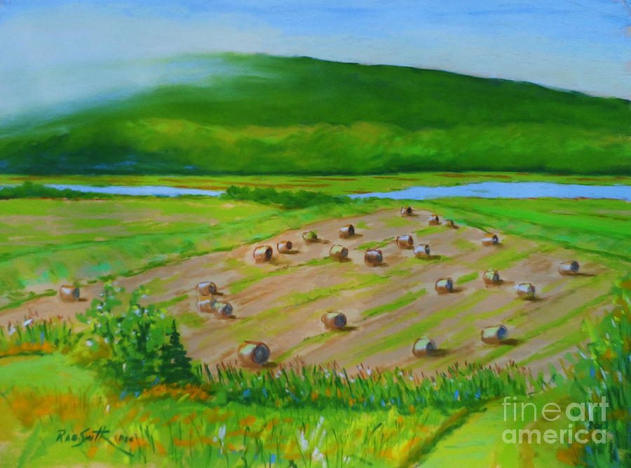 Hay on the Dykes Pastel by Rae  Smith PSC