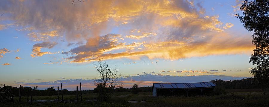 Hay Shed Sunset Photograph by Bonfire Photography