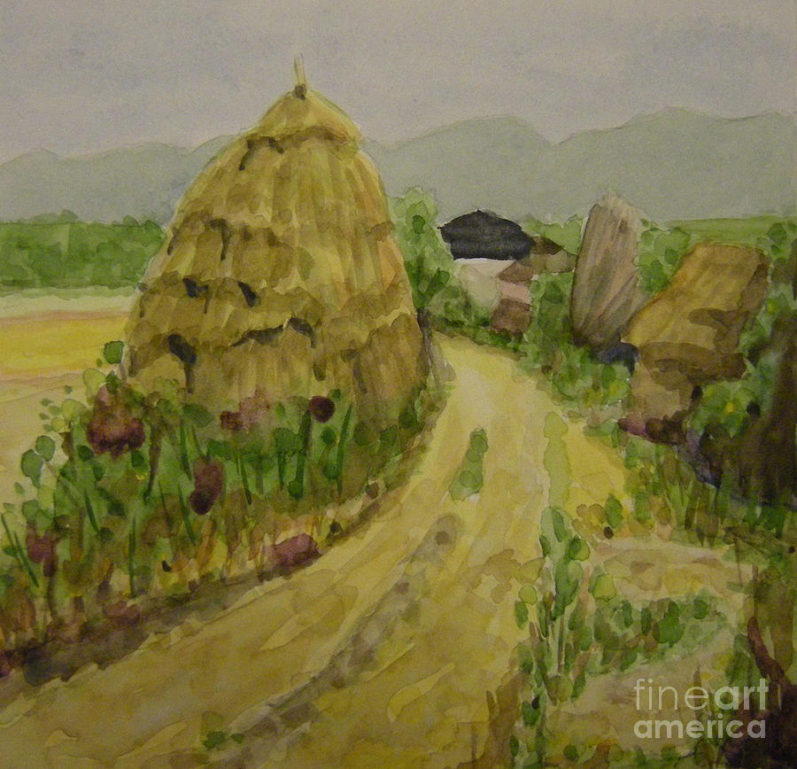 Hay Stack Painting by Lilibeth Andre