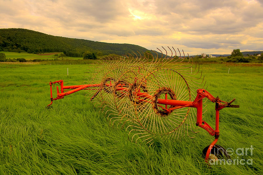 Hay Turning Machine Photograph by Gina Koch