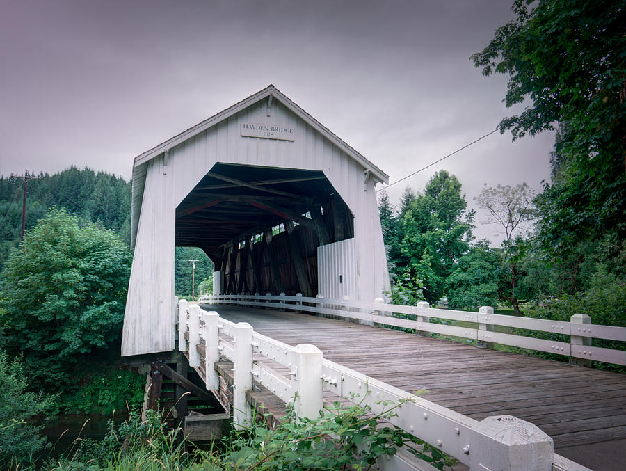 Hayden Covered Bridge - Alsea Oregon Photograph by HW Kateley