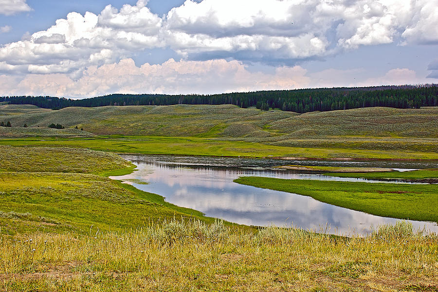 Hayden Valley in Yellowstone National Park-Wyoming Photograph by Ruth Hager