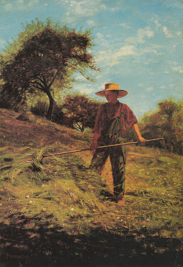 Haymaking Digital Art by Winslow Homer
