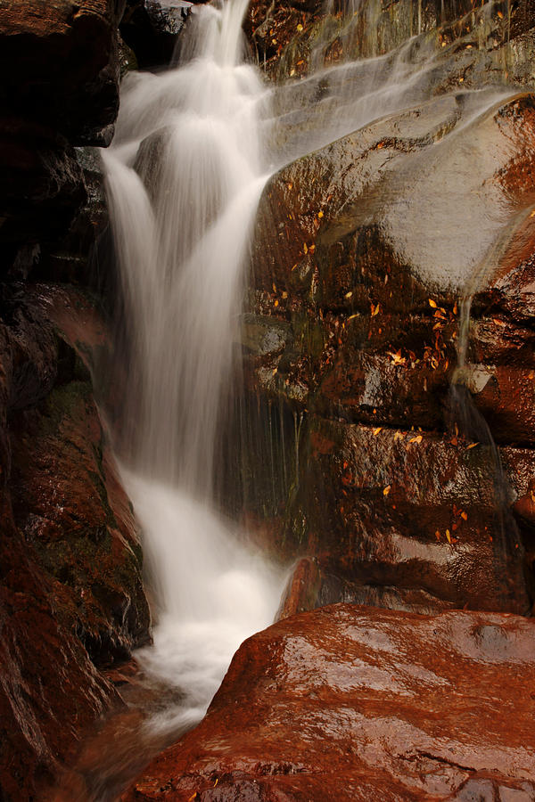 Hays Creek Falls in Autumn No.2 Photograph by Daniel Woodrum