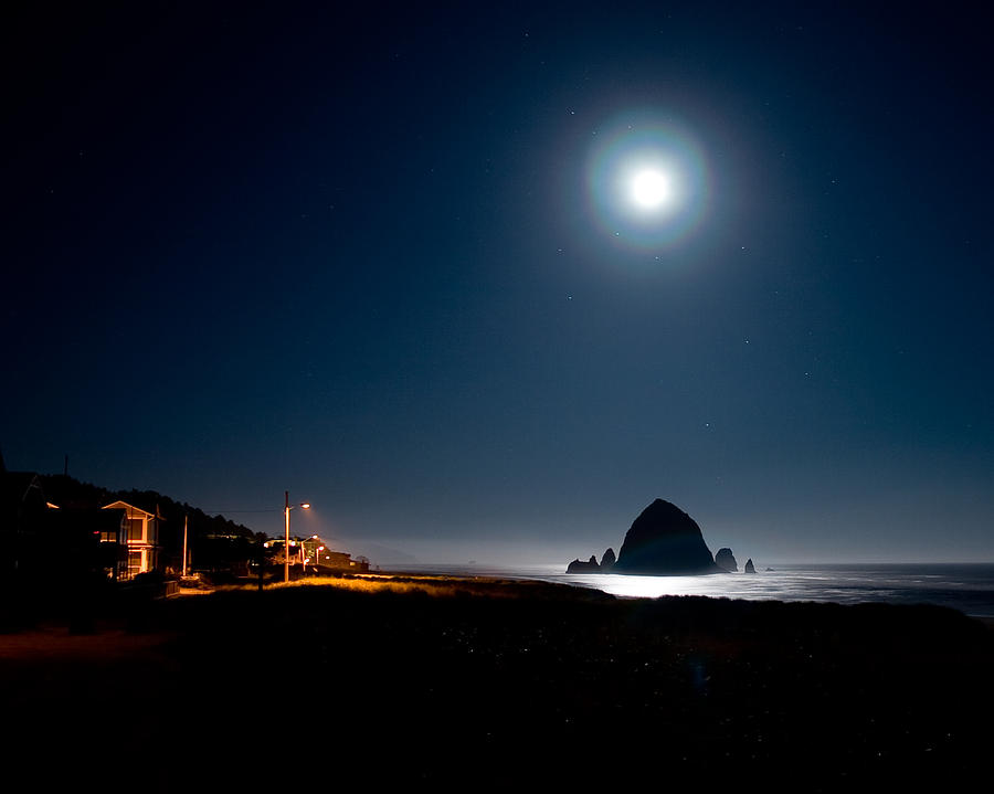 Haystack Moon Photograph by Joseph Bowman