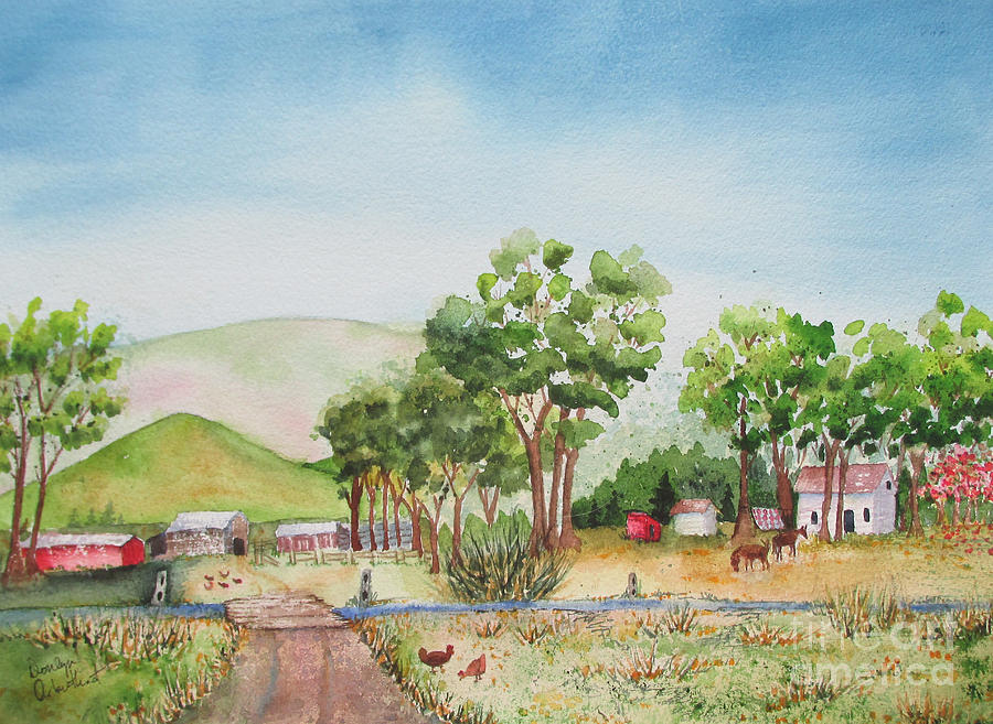 Haystack Mountain Ranch Painting