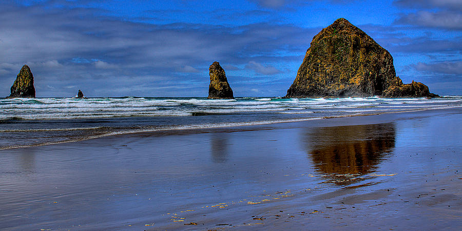 Haystack Rock and the Needles II Photograph by David Patterson