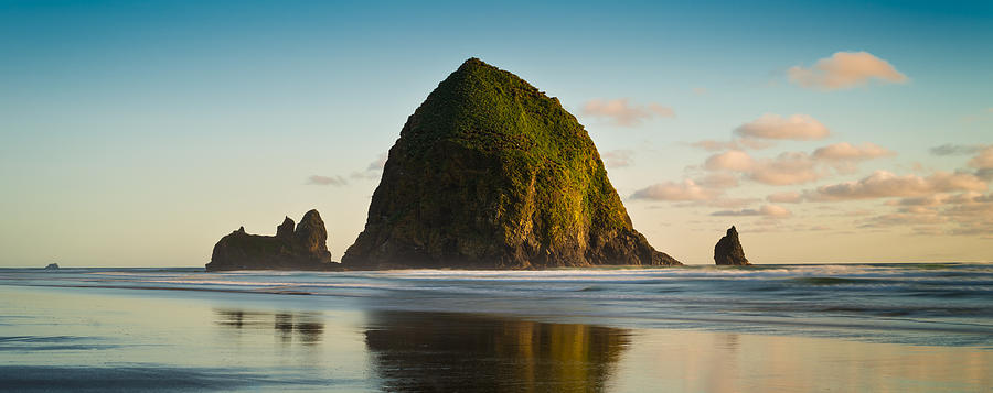 Beach Photograph - Haystack Rock Cannon Beach O R by Steve Gadomski