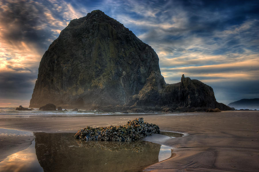 Haystack Rock Photograph by Joseph Bowman
