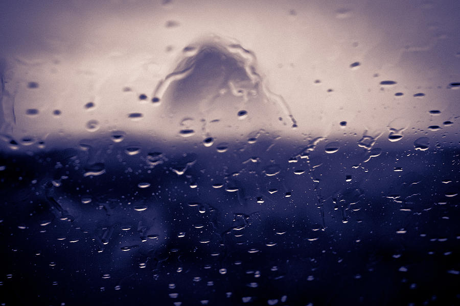Haystack Rock Rain Photograph by Joseph Bowman