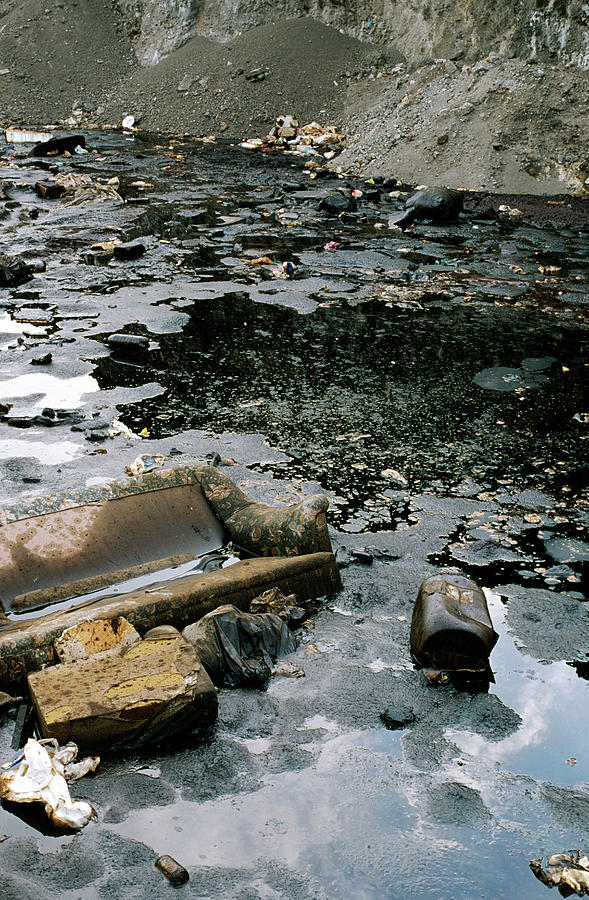 Hazardous Waste Lagoon Photograph by Robert Brook/science Photo Library