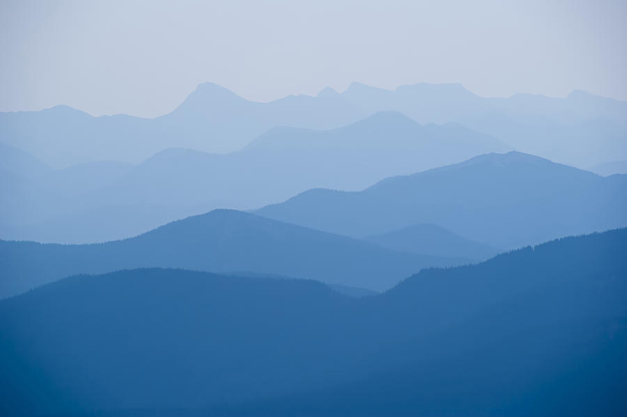 Hazy Blue Mountains by Cactus Sun Studio